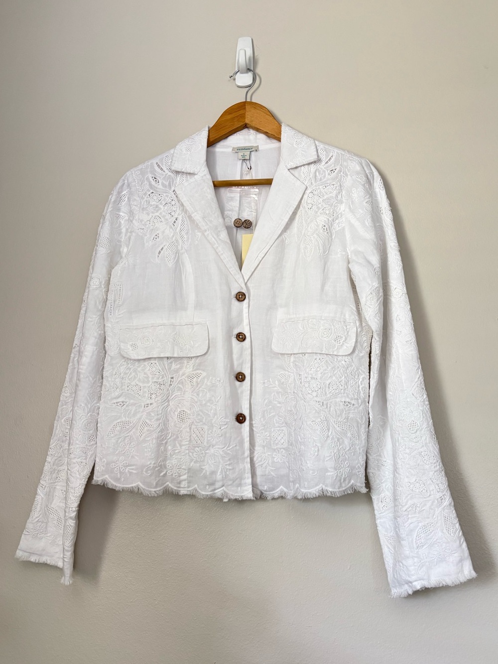 Sundance White Lace Lightweight Jacket